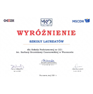 Wyróżnienie Szkoły Laureatów